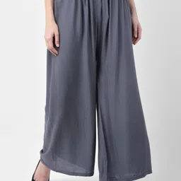 SRISARAS Women Flared Cotton Palazzos-image-54
