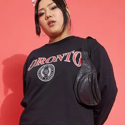 SASSAFRAS Curve Women Printed Sweatshirt-image-43