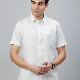 Classic Polo Men Slim Fit Cotton Casual Shirt-image-84