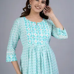 JAIPURI COLLECTION Women Printed Anarkali Kurta image 2