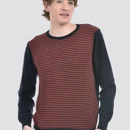 Numero Uno Men Printed Woollen Pullover image 1
