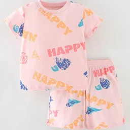 Xsole Boys Printed Round Neck T-Shirt With Shorts-picture-32
