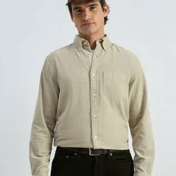 GANT Textured Button Down Collar Cotton Corduroy Shirt-picture-33