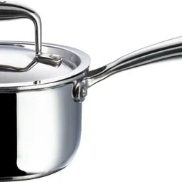vinod Platinum Triply Sauce Pan 16 cm diameter with Lid 1.6 L capacity image 2