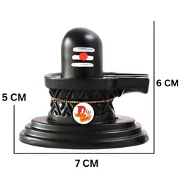 DARIDRA BHANJAN Black Shivling Nandi Religious Idol Showpiece image 4