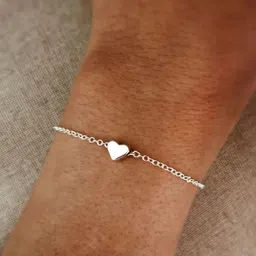 dressberry DressBerryStainless Steel Silver-Plated Anti Tarnish Link Bracelet image 2