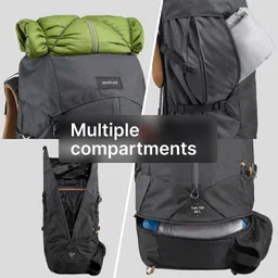 simond Trekking Bag 50L Easy-Fit - MT 100 Black image 3