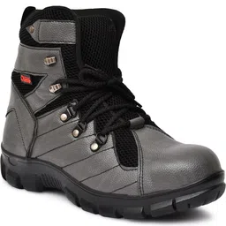 Ozarro Grey Synthetic Leather Casual Shoes image 2