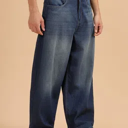 WROGN Men Comfort Mid-Rise Low Distress Light Fade Jeans-picture-40