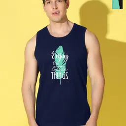 WOOSTRO Men Pack of 2 Typography Printed Round Neck Cotton Slim Fit Sports T-shirts-picture-19