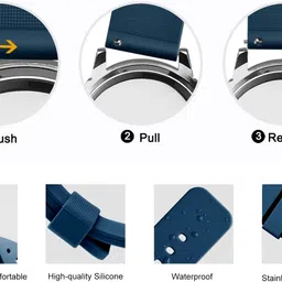 TooHype 22MM Soft Silicon Smart Watch Strap with Metal Buckle for NOICEFIT ICON 2 / EVOLVE 3 / CALIBER 2 BUZZ / BOATT WAVE CALL / WAVE LITE / PRIMIA TALK / ULTIMA CALL MAX / LUNAR FIT / BOLT ROVER PRO / COSMIC R / STRIKER PRO / FIRBOLTT TALK PRO / INVINCIBLE PLUS / PHOENIX PRO / COBRA / APOLLO 2 / HUNTER / SUPERNOVA Smart Watch Strap Smart Watch Strap image 4