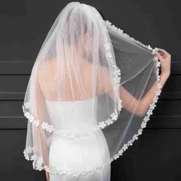 unique bridal Short Wedding Viles image 3