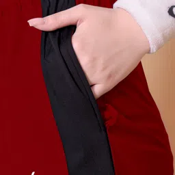 nexsus apparels Color Block Women Red Casual Shorts image 4