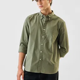snitch Men Regular Fit Solid Button Down Collar Casual Shirt-picture-20
