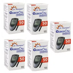 Dr. Morepen BG-03 Blood Glucose Test Strips 50s Pack (Pack of 5) 250 Glucometer Strips-picture-24