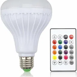 Gabbar Led Bulb with Bluetooth Speaker Music Light Bulb B22 LED White + RGB Light Ball Bulb Smart Bulb-picture-33