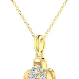 avsar Avsar BIS Hallmark AVP1134YB 14kt Cubic Zirconia Yellow Gold Pendant image 2