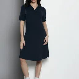 Tommy Hilfiger Polo Collar Solid T-shirt Dress-picture-22