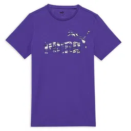 Puma Boys ESS CAMO Graphic Brand Logo Pure Cotton T-shirt-image-65