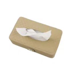 Robustt PU Leather Rectangle Car Tissue Box Holder Black (Pack of 5)-picture-36