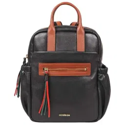 Hidesign Malasana Black Leather Large Convertible Backpack-image-5