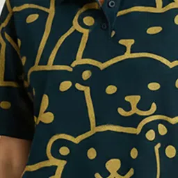 SZN Women Printed Polo Collar T-shirt image 5