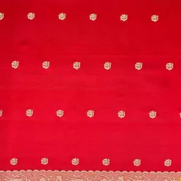 CaniBani Red Silk Blend Banarasi Sarees image 3