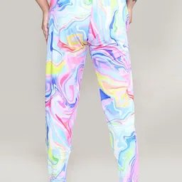 RAPL Women Pack Of 2 Printed Regular Fit Mid-Rise Regular Trousers image 3