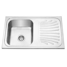 Jayna Signature Collection Jupiter 32x20 inch Matt Finish Stainless Steel Single Bowl Kitchen Sink with Drain Board, SBSD 01 (DX)-picture-24