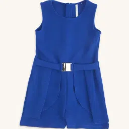 Pantaloons Junior Cobalt Blue Cotton Regular Fit Jumpsuit-picture-24