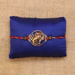 eCraftIndia Lord Ganesha & Pearl Rakhis with Roli Chawal Pack - Set of 2 image 5