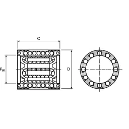 Ewellix Bearing with 17 mm Outside Diameter, LBBR 10 image 4
