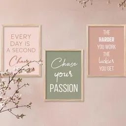 walllane Motivational Wall Art With Frame Home Decor Wall Painting For Living Room Office Bedroom-picture-39