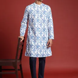 Anouk Men Ethnic Motifs Printed Pure Cotton Kurta image 5