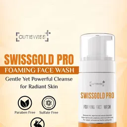 Cutiswiss Swissgold Pro Foaming Face Wash For Vitamin E - 100 ml-picture-36
