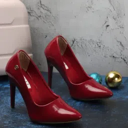 Elle Women's Maroon Stiletto Pumps-picture-24