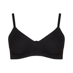 Enamor Black Non Wired Non Padded Full Coverage Bra image 3