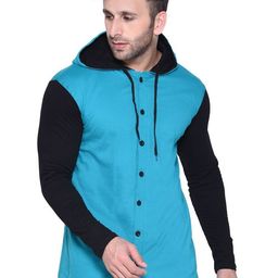 BEYOU FASHION Men Hooded Pockets Slim Fit T-shirt-picture-3