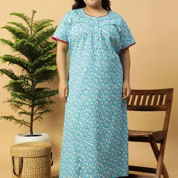 CLOCHOICE Printed Maxi Nightdress-picture-39