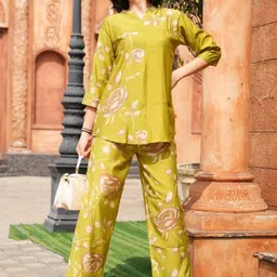 GOLDSTROMS Printed Mandarin Collar Tunic With Trouser image 2