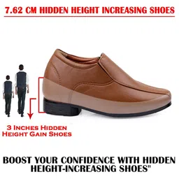 Bxxy Men Hidden Height Increasing Formal Slip-On Shoes image 2