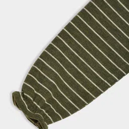Mi Arcus Full Sleeves Striped Tee - Green image 5