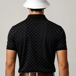 ADRO Men Printed Polo Collar T-shirt image 4