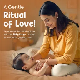 mother sparsh baby Mother Sparsh Milky Soft Daily Moisturizing Tear Free Baby Shampoo - 300 ml image 5