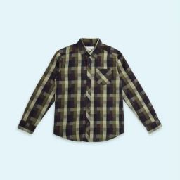 Pantaloons Junior Olive & Blue Cotton Chequered Full Sleeves Shirt-picture-27