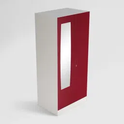 Godrej Interio Slimline 2-Door Steel Almirah, Red (1-Year Warranty) image 2