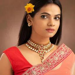 DN Creation Women Set of 2 Embellished U Pins image 2