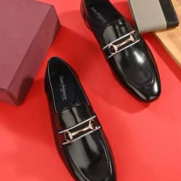 San Frissco Men's Black Formal Loafers-picture-28