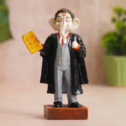 eCraftIndia Black Polyresin Hcrafted Lawyer Lord Ganesha Idol Showpieces-picture-15