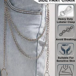 Its 4 You Silver-Toned Stainless Steel Necklace image 2